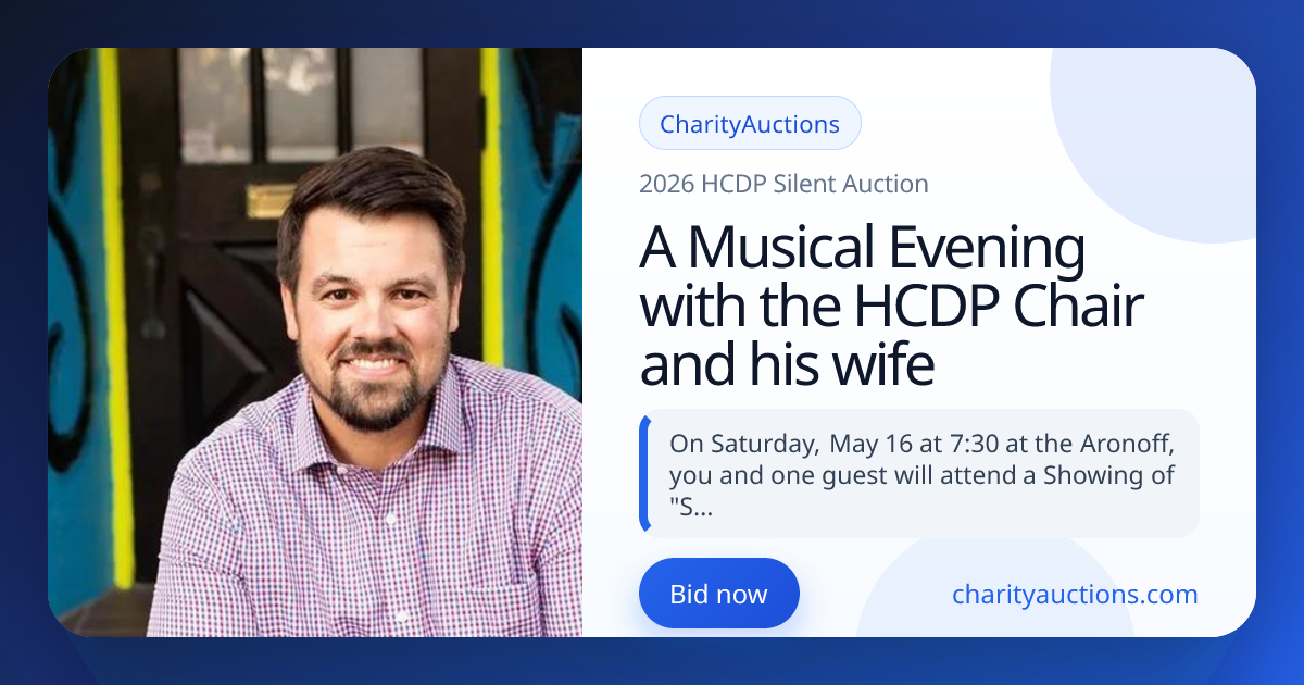 A Musical Evening with the HCDP Chair and his wife