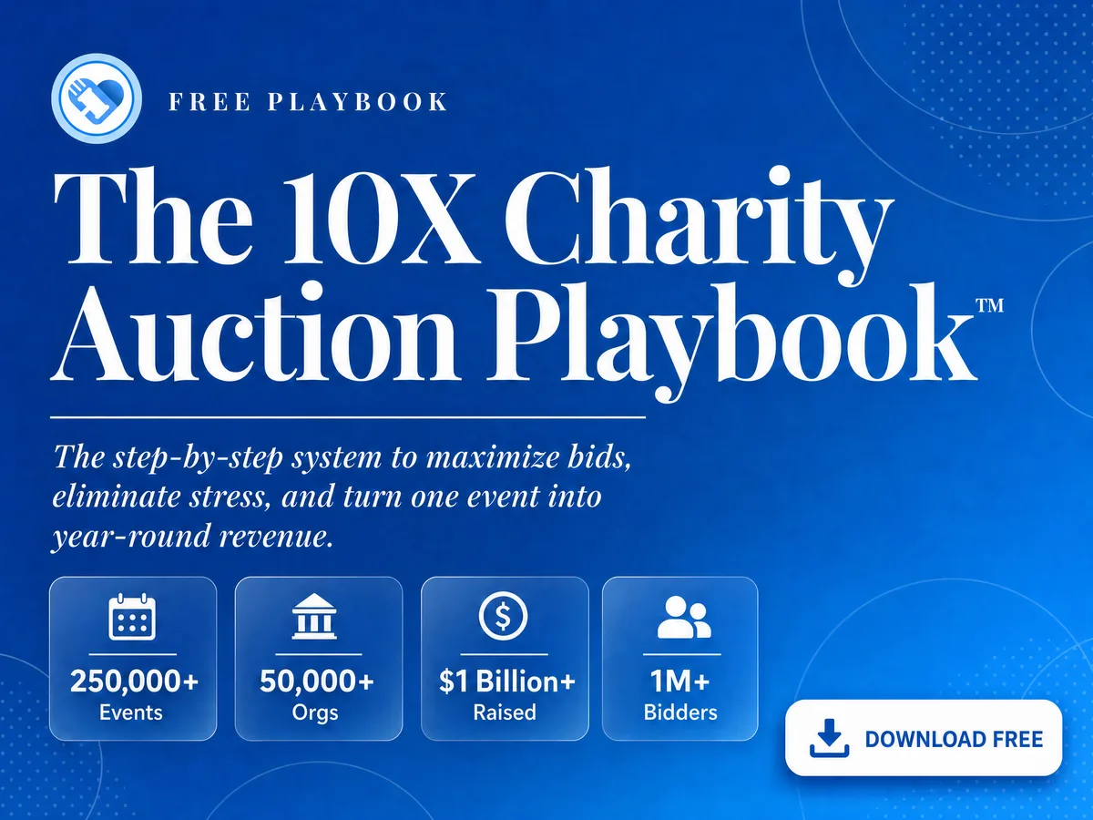 The 10X Charity Auction Playbook cover