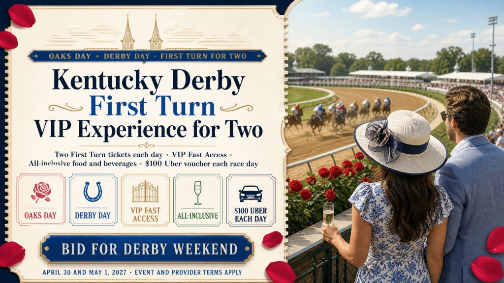 Kentucky Derby First Turn VIP hero for two: Oaks Day, Derby Day, and First Turn hospitality