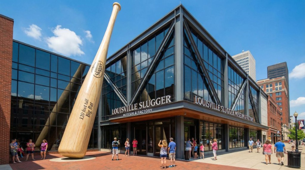 Louisville Slugger Museum & Factory with the iconic Big Bat