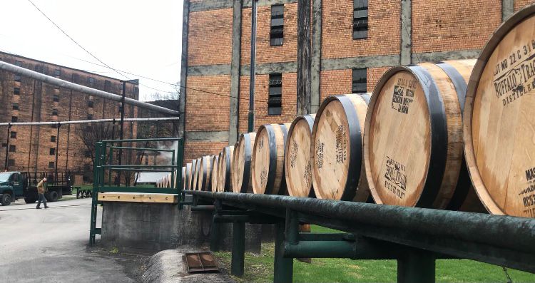 Buffalo Trace Distillery bourbon barrels